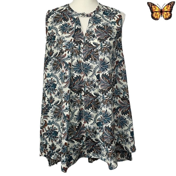 umgee Babydoll Paisley Print Dress Size Small - Picture 1 of 8